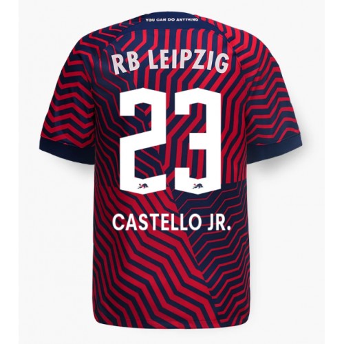 RB Leipzig Castello Lukeba #23 Gostujuci Dres 2023-24 Kratak Rukav